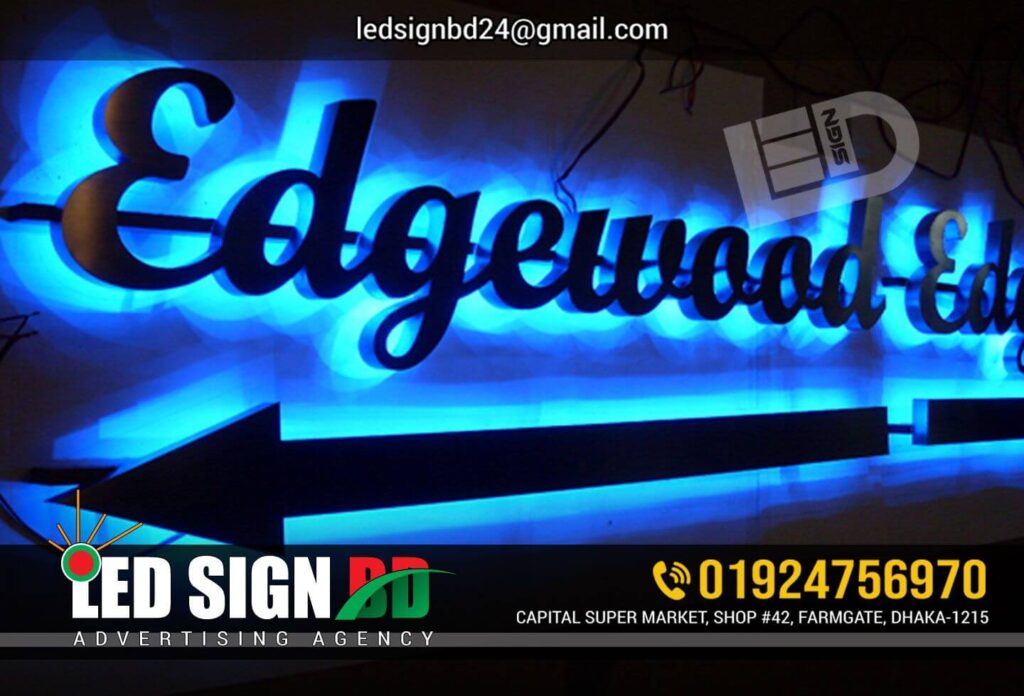 Acrylic Backlight Letter Sign board