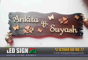 Wooden Name Plates.
