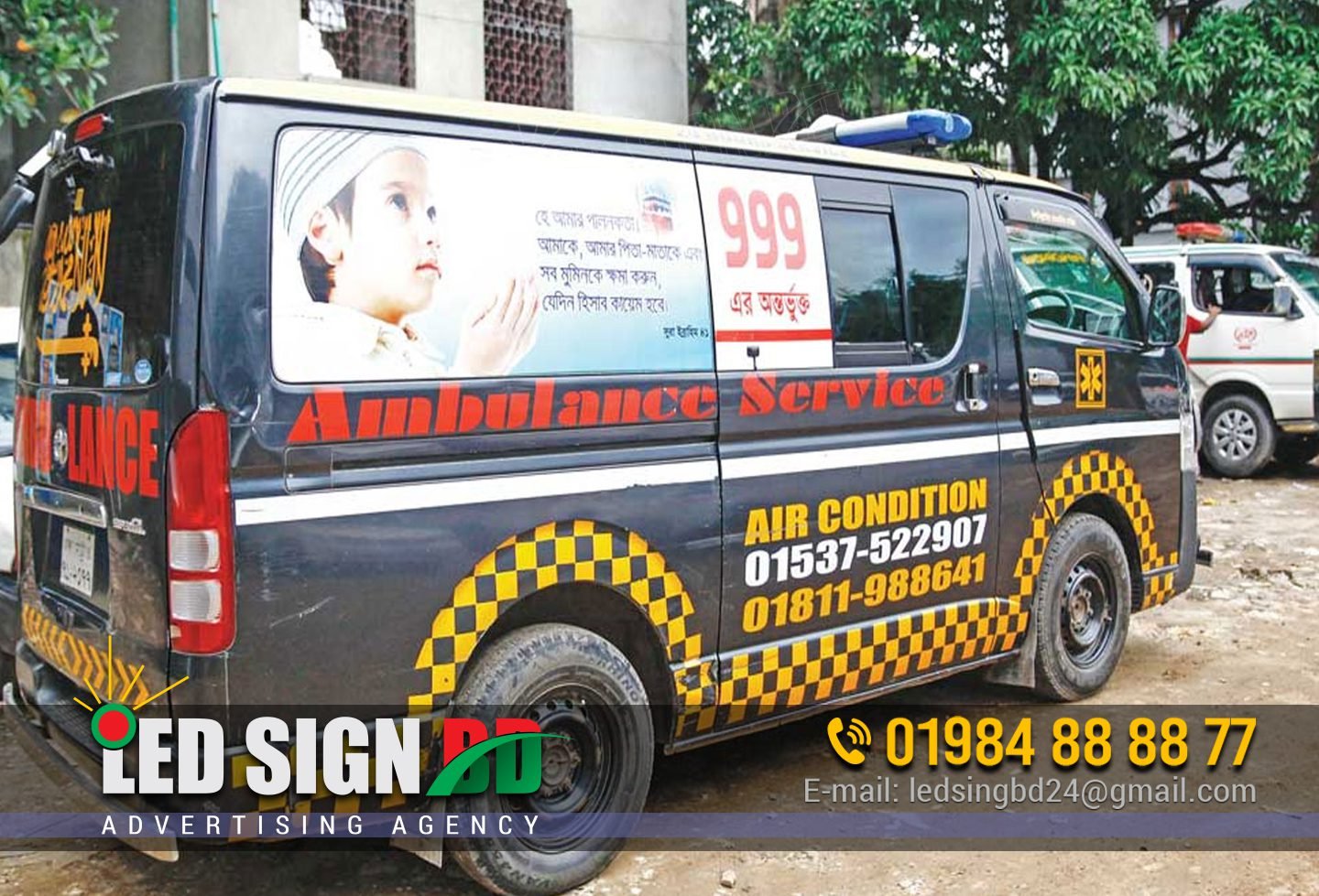 Car With Stickers - Custom Design | Printing And Pasting