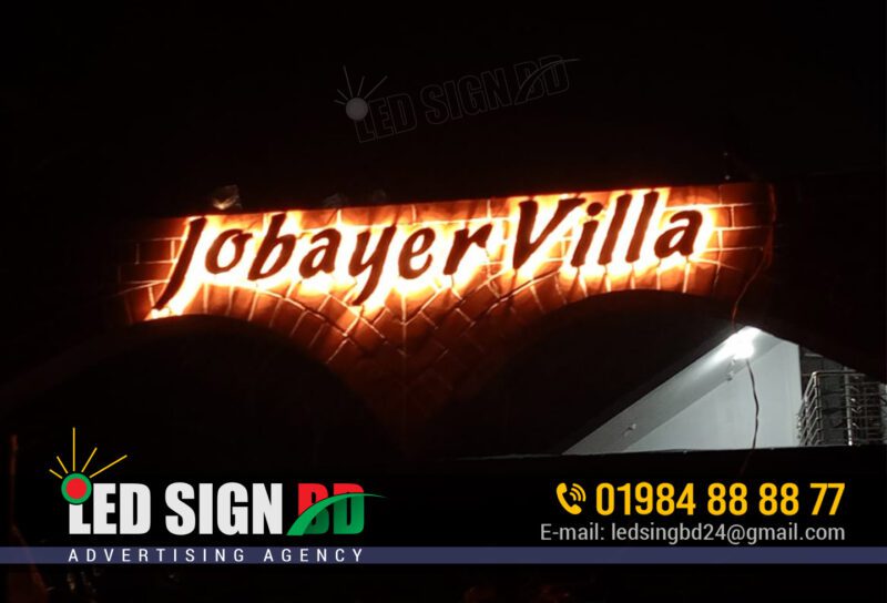 Villa Apartment LED Name Plate