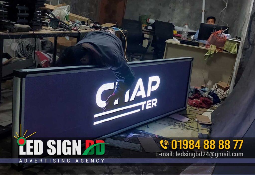 restaurant front led screen billboard