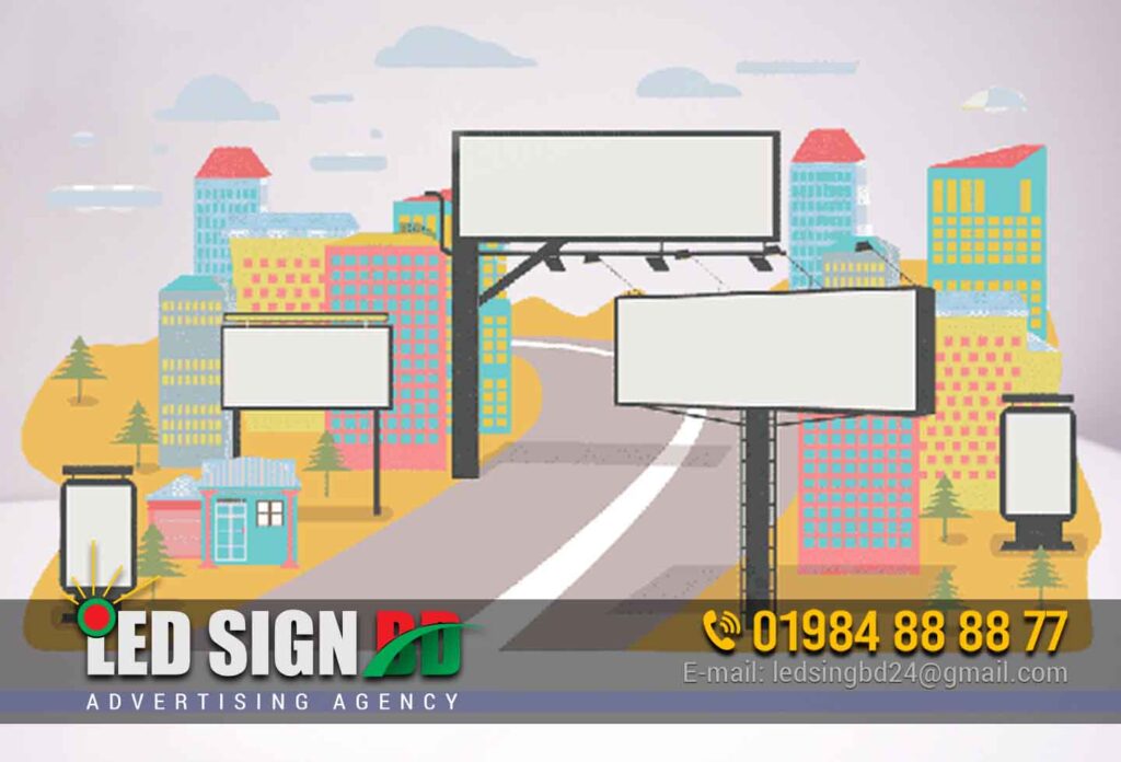Road and Highway LED Advertising Billboard Service in BD