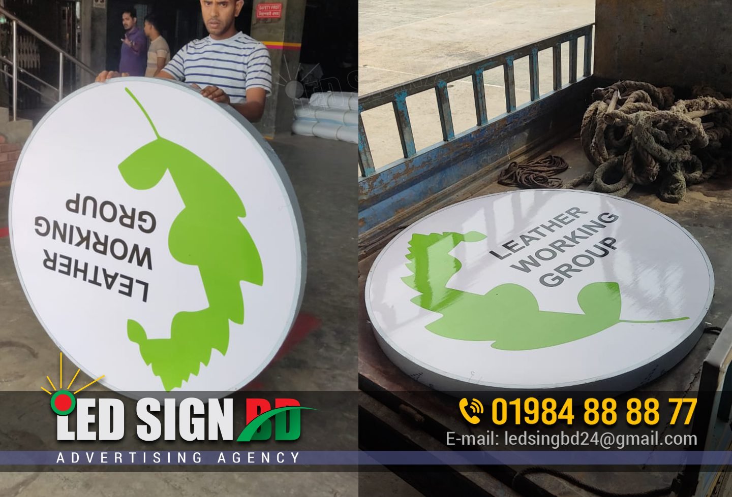 Custom Bell Signs, Round Sign Boards & Name Plates - LED SIGN BD LTD ...