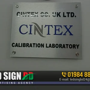 Premium Stainless Steel Name Plate for Office