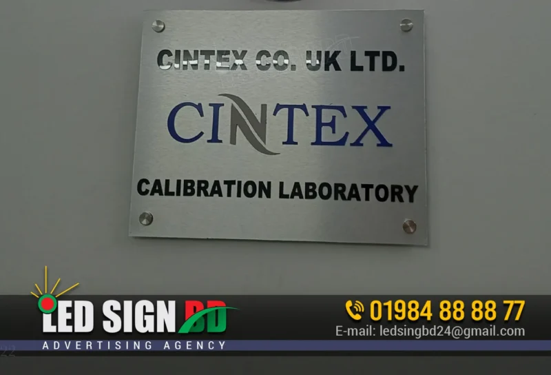 Premium Stainless Steel Name Plate for Office