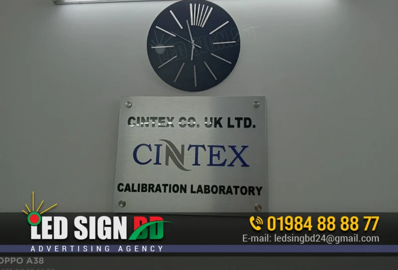 Stainless Steel Name Plate for Office Sign Board