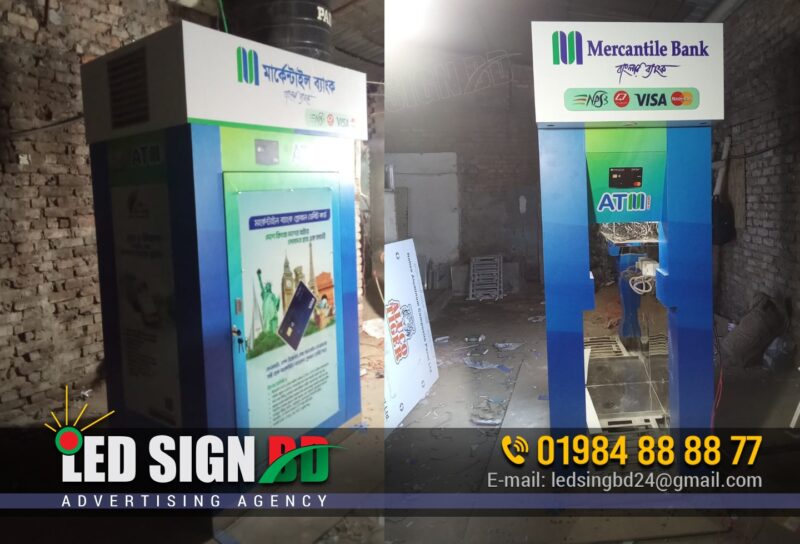 Bank ATM Booth Glass Stickers
