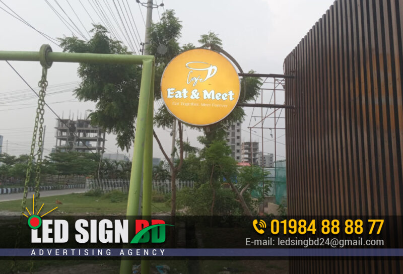 Bell Sign and Round Signboards for Restaurant