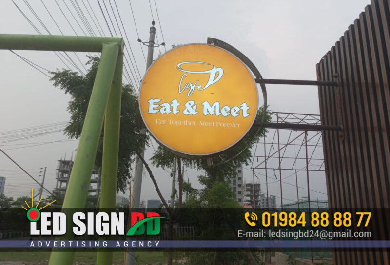 Bell Sign and Round Signboards for Restaurant