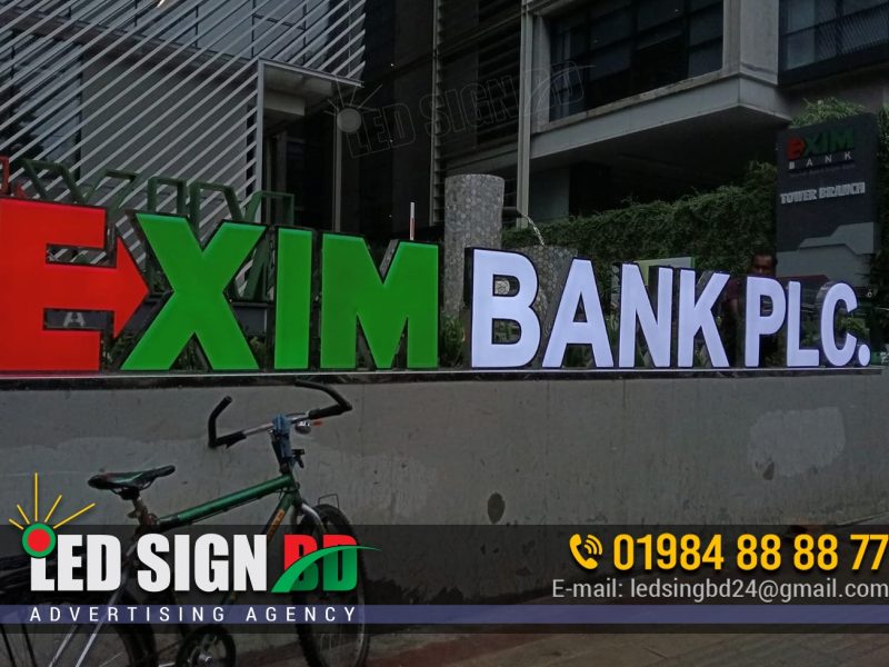 Outdoor Advertising Acrylic Letters and Signboards for banks