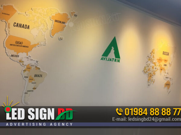 Wall LED Map
