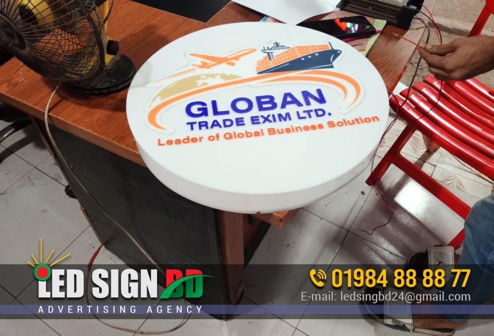 Round LED Signboards - LED SIGN BD LTD | Custom LED Sign Board, Name ...