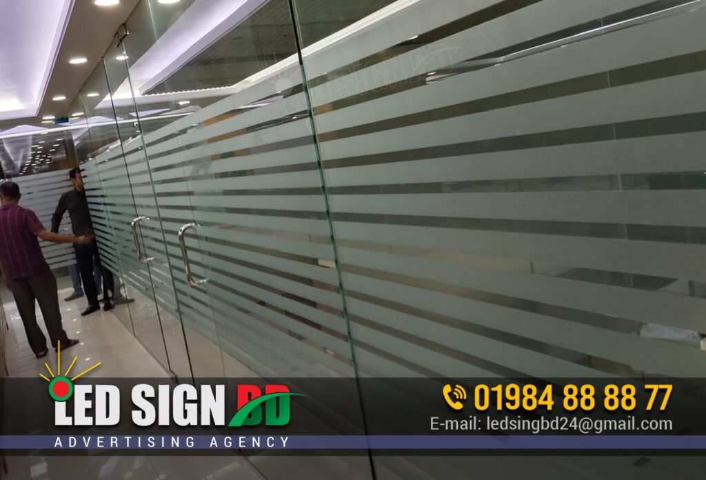 Door Glass Sticker