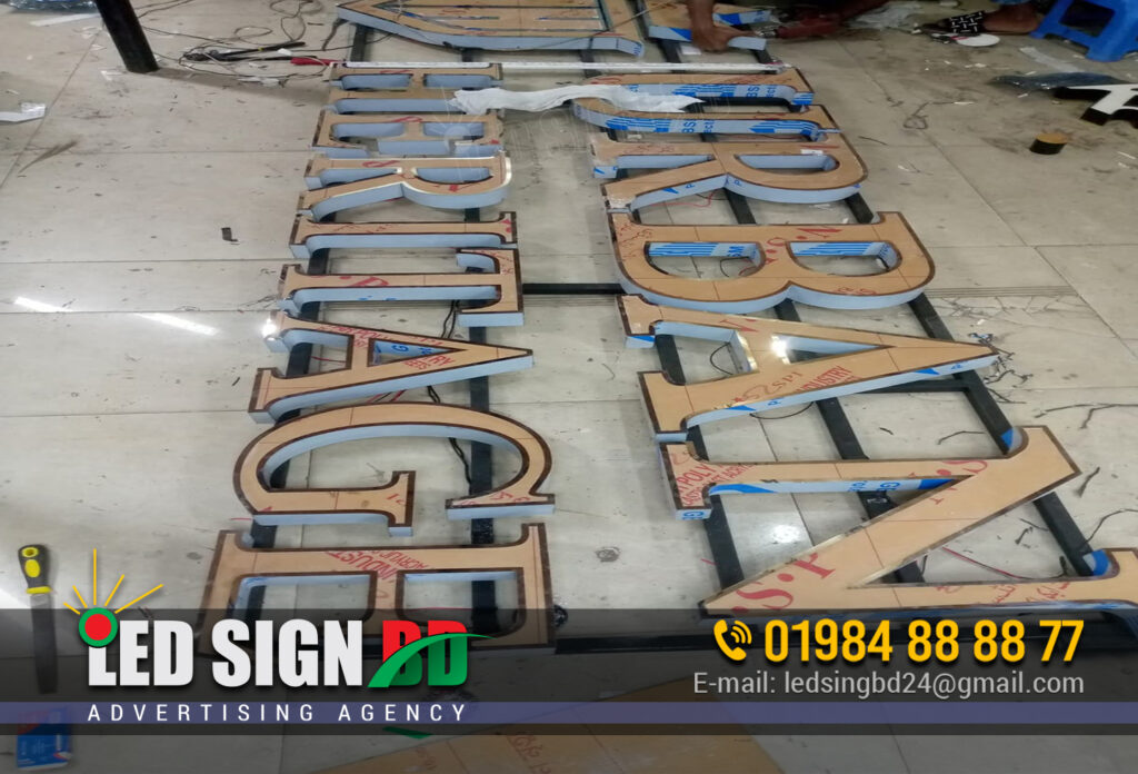 SS Metal Letters Name Plate