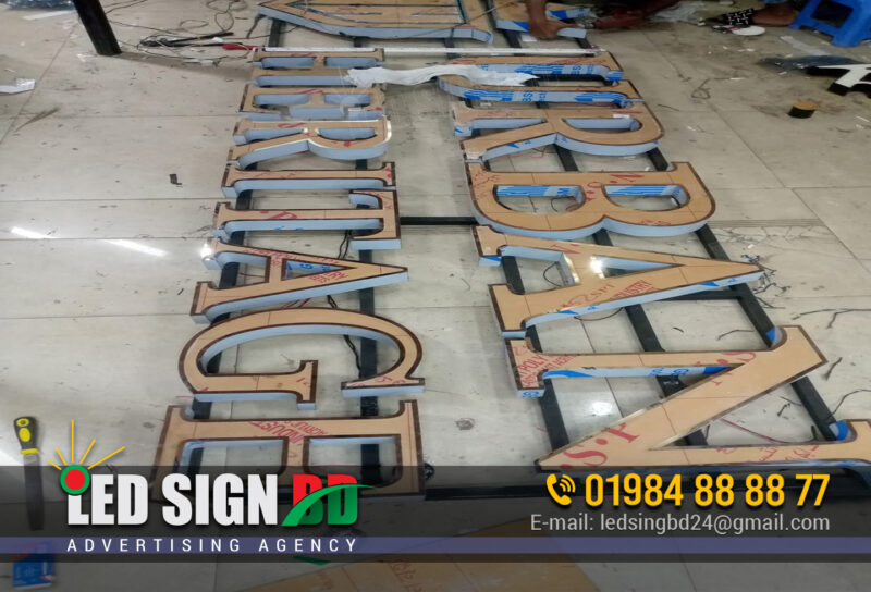 SS Metal Letters Name Plate