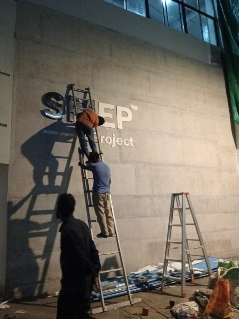 Sign Board Installation
