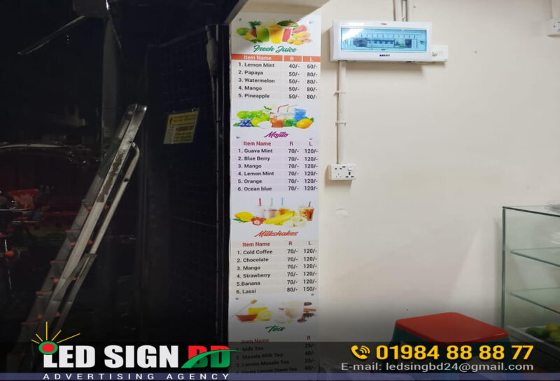 Food Menu Stickers for Restaurant and Cafe