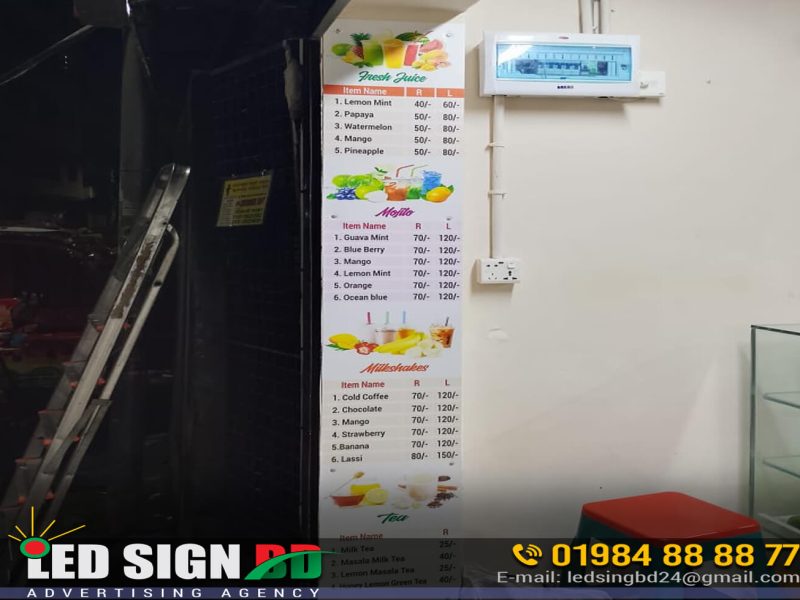 Food Menu Stickers for Restaurant and Cafe