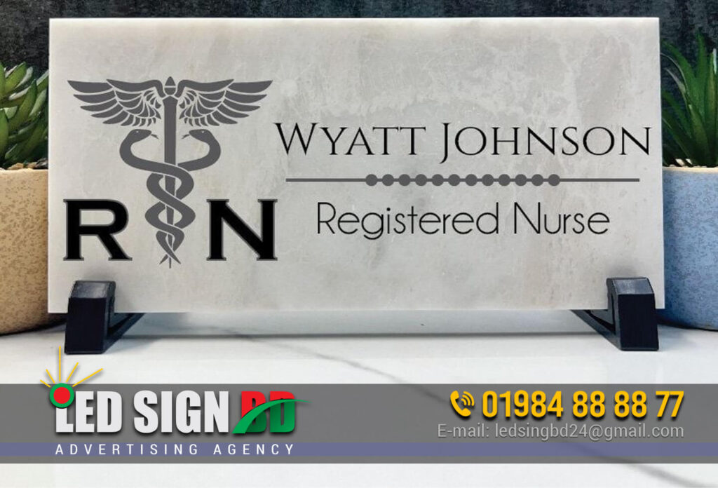 Stone and Marble Door Nameplate