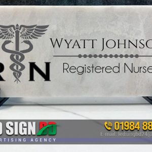 Stone and Marble Door Nameplate