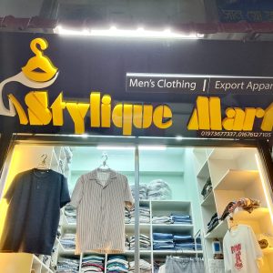 Yellow Color Acrylic LED Logo for Clothing Shop