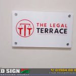 Glass Name Plate for Office