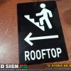 Directional Name Plate for Rooftop