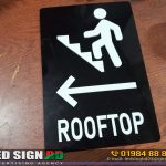 Directional Name Plate for Rooftop