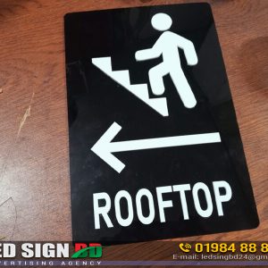 Directional Name Plate for Rooftop