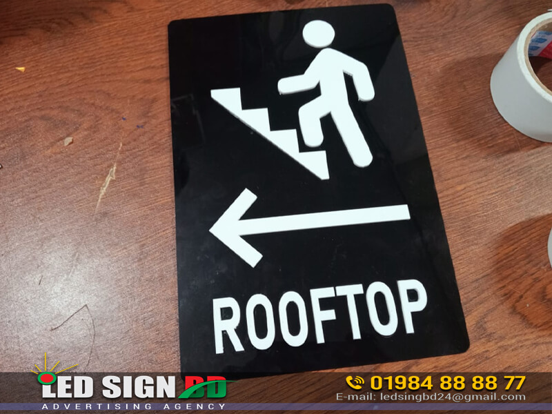 Directional Name Plate for Rooftop