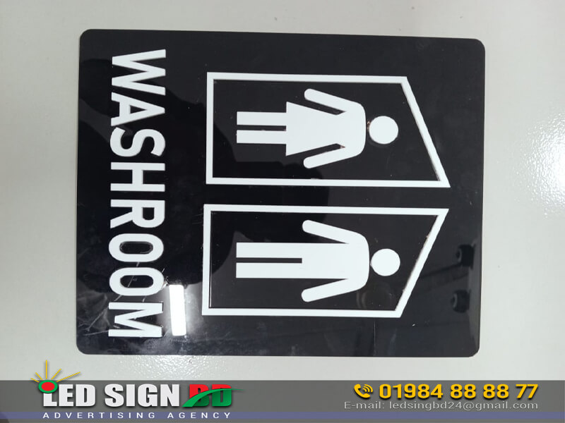 Name Plate for Washroom