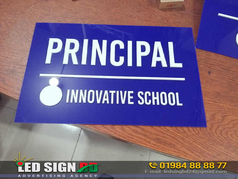 Nameplates for Schools and Principals