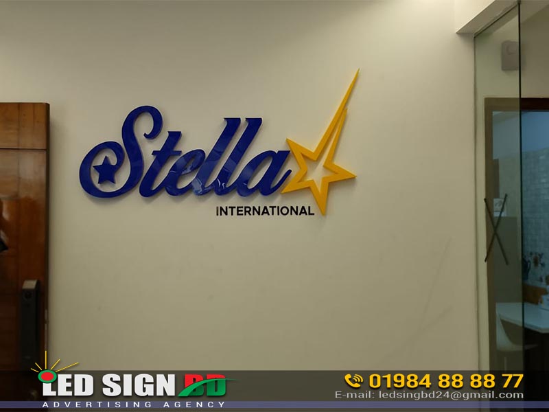 Reception Name Plate for Stella International