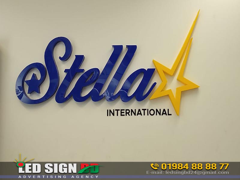 Reception Name Plate for Stella International