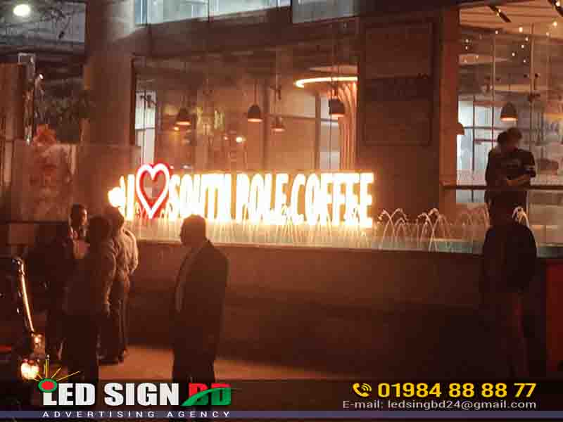 Lighting Acrylic 3D Letters Name Plate for Natun Bazar – Premium LED & Neon Sign Solutions