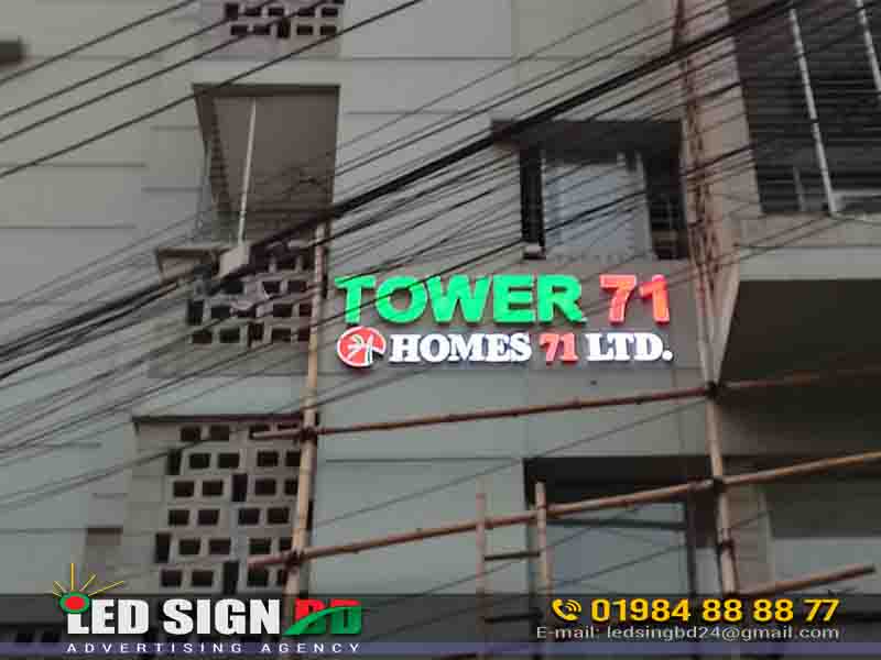 ss tata acrylic letters sign board