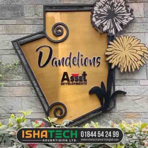 Acrylic house name plate