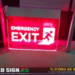 Exit LED Directional Nameplate