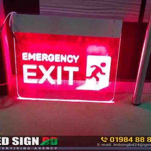 Exit LED Directional Nameplate