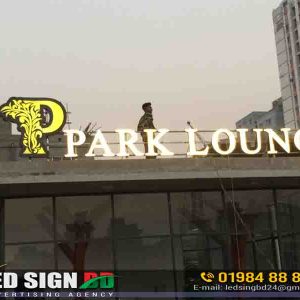 LED Name Signboard for Par Lounge
