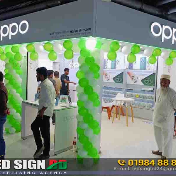 LED Signboard of Oppo Mobile Showroom
