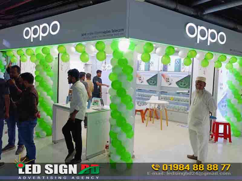 LED Signboard of Oppo Mobile Showroom