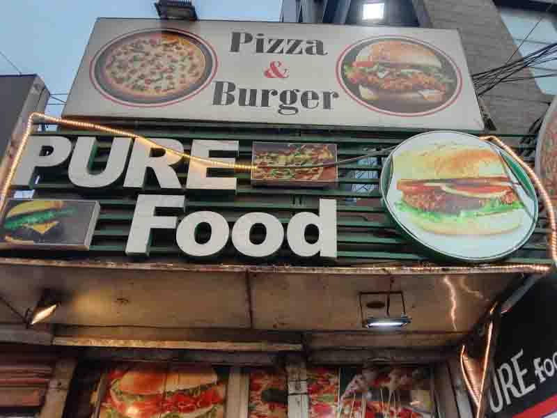 Restaurant food menu name plate