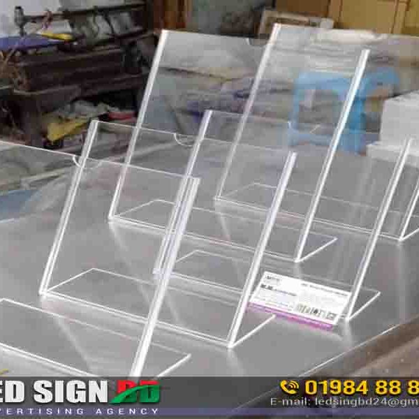 Acrylic Table Top Menu