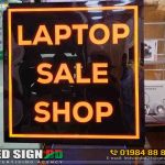 Laptop Showroom Acrylic sign board images