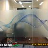 Glossy Print Thai Glass Sticker for Corporate Office
