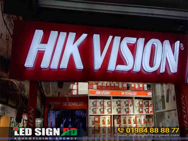 LED sign boards letter white