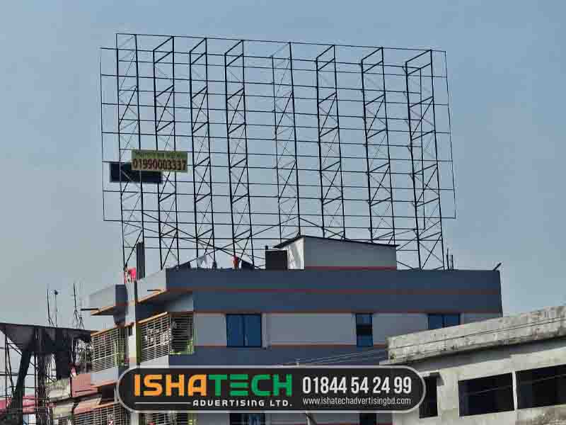 Louver Stainless Steel Billboard Structure