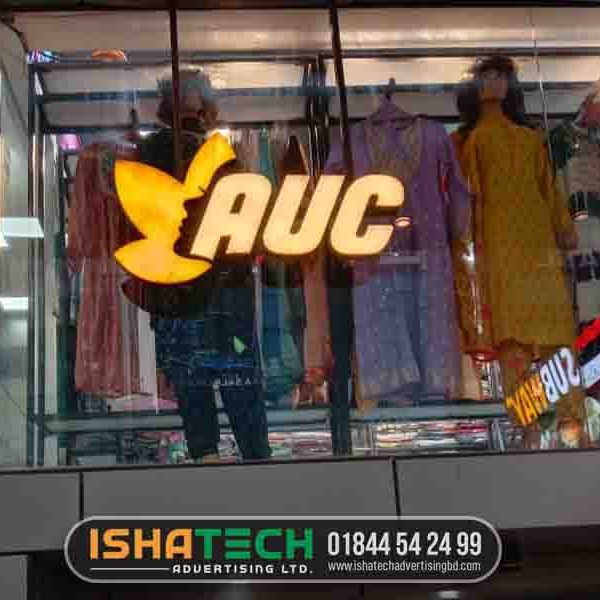 3D acrylic LED sign manufacture