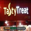 Food outlet promotional signage boards